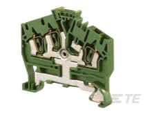 Te Entrelec - D2.5/5.I.P.3L Borne ressort Protection Incliné Vert/Jaune