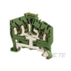 Te Entrelec - D2.5/5.I.P.3L Borne ressort Protection Incliné Vert/Jaune