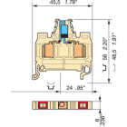 Te Entrelec - D1.5/6.Ado.D2.Nf-Borne Ferroviaire-Double Etage-Beige