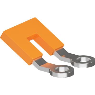 Te Entrelec - Pc-Rg6-10 Ring Lug Lateral Jumper Bar-M4-10 Poles-Orange