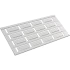 Te Entrelec - Etiquette adhésive pour apparaillage 7 x 20 mm (blanc) en PVC