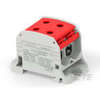 Te Entrelec - Bloc de jonction de puissance compact bipolaire, section 50 mm², rouge