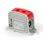 Te Entrelec - Bloc de jonction de puissance compact unipolaire, section 185 mm², rouge