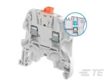 Te Entrelec - Bloc SNK Vissé 4² sectionnable à couteau avec alvéoles de test diam. 2 bleu