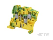 Te Entrelec - Bloc de jonction SNK Vissé 6², 3 connexions vert/jaune
