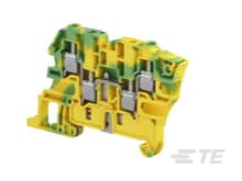 Te Entrelec - Bloc de jonction SNK Vissé 6², 4 connexions vert/jaune