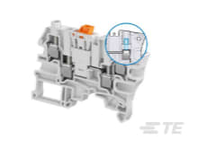 Te Entrelec - Bloc de jonction SNK Vissé 6² sectionnable, 4 connexions, alvéoles de test