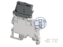 Te Entrelec - Bloc de jonction SNK Vissé 4² sectionnable fusible 5 x 20 + alvéoles de test