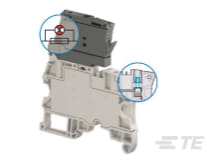 Te Entrelec - Bloc  SNK Vissé 4² sectionnable fusible (T. fusion 24-110V) + alvéoles de test