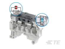 Te Entrelec - Bloc de jonction SNK Vissé 4² sectionnable préhenseur (T. fusion 24-110V)