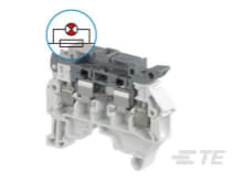 Te Entrelec - Bloc de jonction SNK Vissé 4² sectionnable préhenseur (T. fusion 115-250V)