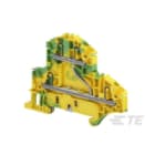 Te Entrelec - Bloc de jonction SNK PI-Spring 2.5² , 2 étages reliés vert/jaune