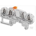 Te Entrelec - Bloc de jonction SNK PI-Spring 2.5² sectionnable , 4 connexions orange