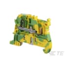 Te Entrelec - Bloc de jonction Débrochable / PI-Spring 2,5² , 2 connexions vert/jaune