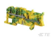 Te Entrelec - Bloc de jonction Débrochable  / PI-Spring 2,5² , 4 connexions vert/jaune