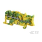 Te Entrelec - Bloc de jonction Débrochable / PI-Spring 2,5² , 4 connexions vert/jaune