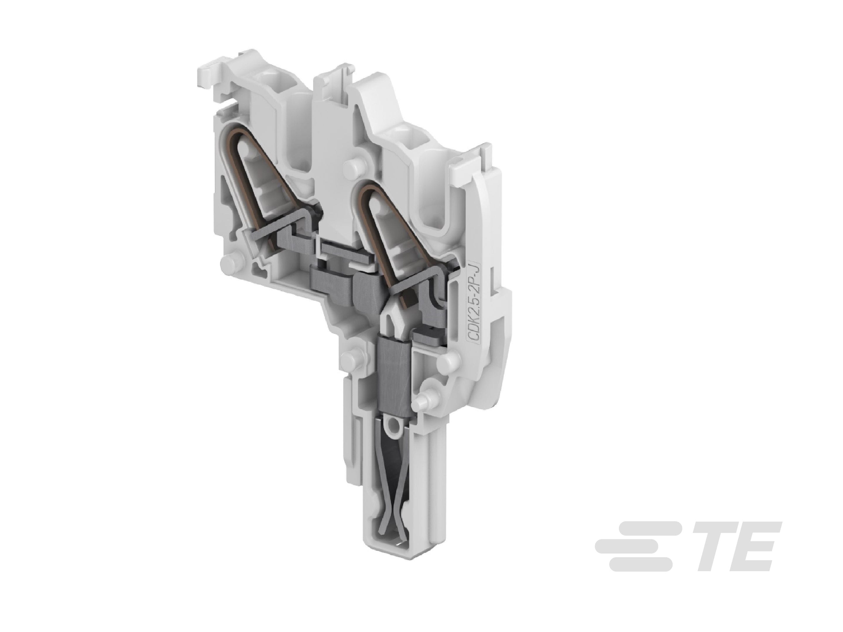 Te Entrelec - Fichier pour blocs Débrochable  / PI-Spring 2,5² , 2 connexions, shuntable
