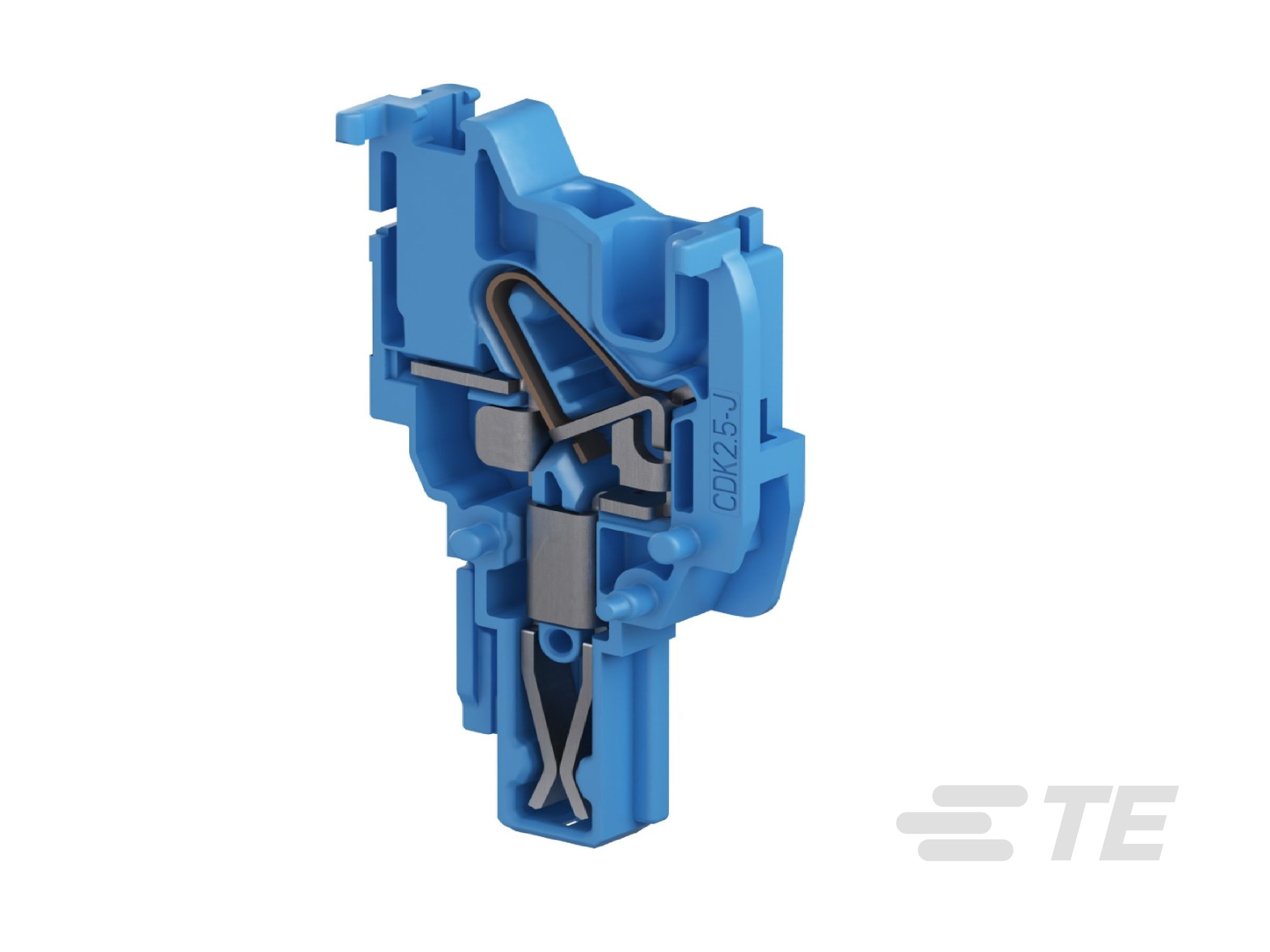 Te Entrelec - Fichier pour blocs Débrochable / PI-Spring 2,5² , shuntable, bleu