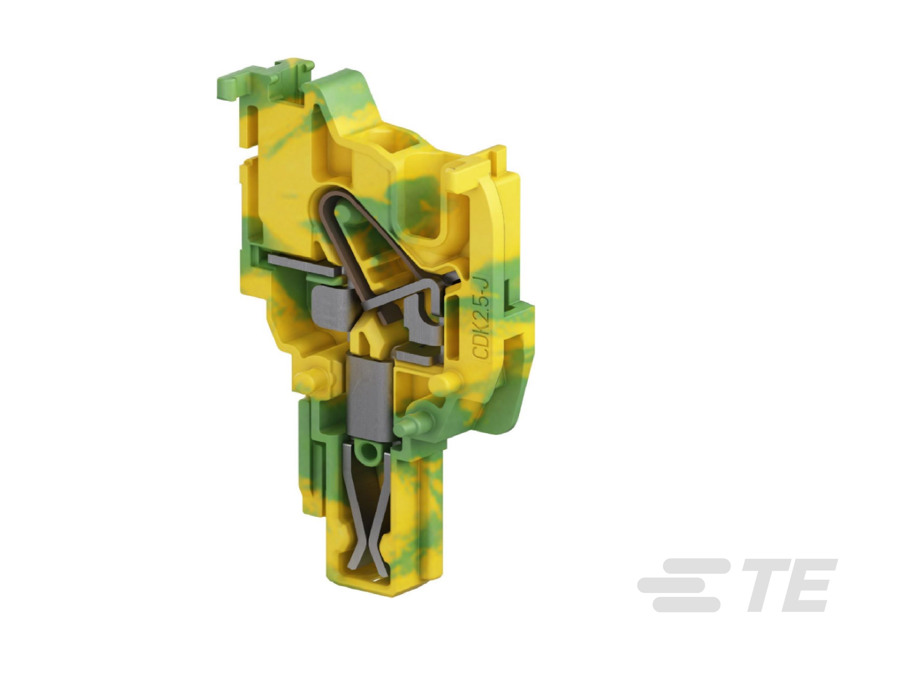 Te Entrelec - Fichier pour blocs Débrochable / PI-Spring 2,5² , shuntable, vert/jaune