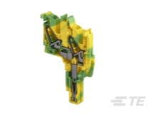 Te Entrelec - Fichier pour blocs Débro/PI-Spring 2,5² , 2 connexions, shuntable, vert/jaune