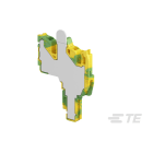 Te Entrelec - Fichier pour blocs Débro/PI-S 2,5² , 2 connexions, shuntable, vert/jaune, fermé