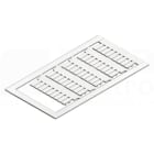 Te Entrelec - Repères de bornes Phoenix, Wago, Entrelec SNA 5 x 10 mm (blanc) en polycarbonate