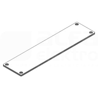 Te Entrelec - Etiquette 30 x 120 mm fixation rivets (blanc) en methacrylate