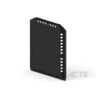 Te Entrelec - PF11.0 Bornes Vides-Plaque de Fermeture-Noir-Ep.3 mm