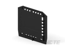 Te Entrelec - PFN1.BK Bornes Vides-Plaque de Fermeture-Noir-Ep 3.5 mm