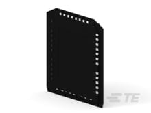 Te Entrelec - PF12.0 Bornes Vides-Plaque de Fermeture-Noir-Ep.3 mm
