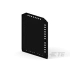 Te Entrelec - PF12.0 Bornes Vides-Plaque de Fermeture-Noir-Ep.3 mm