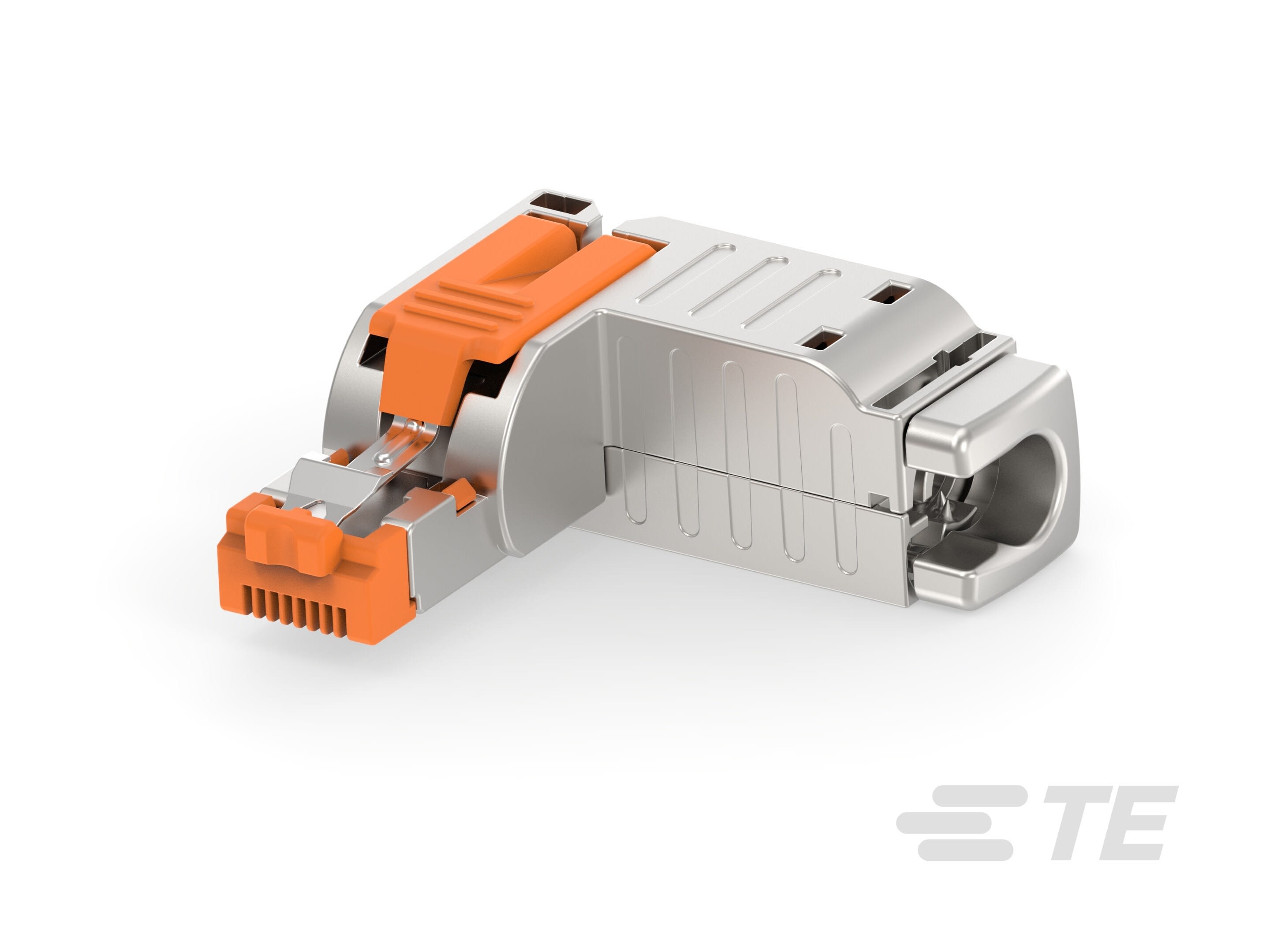 Te Entrelec - RJ45 (90°) installable sur site ? 50PC, Connecteurs modulaires mâles et femelles