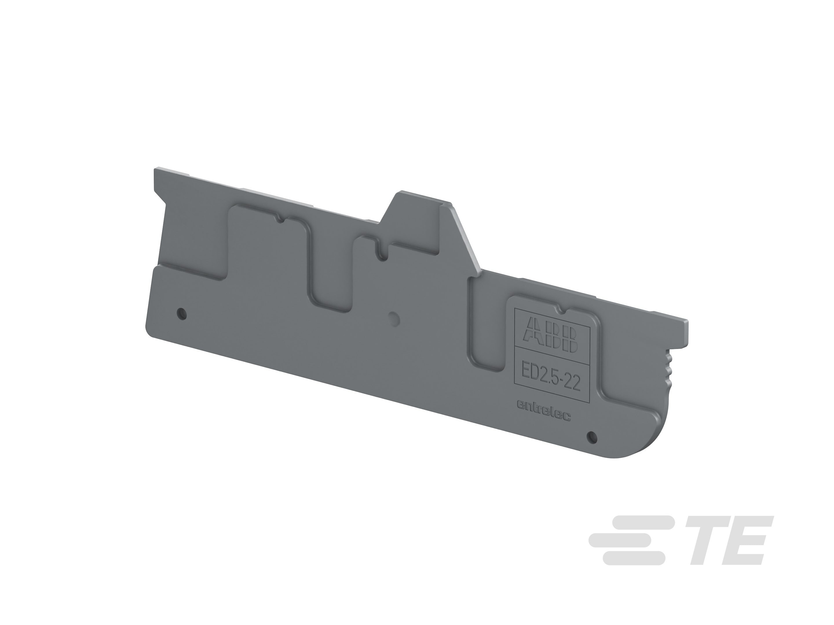 Te Entrelec - Flasque pour blocs de jonction SNK Débrochable 2.5² , 4 connexions