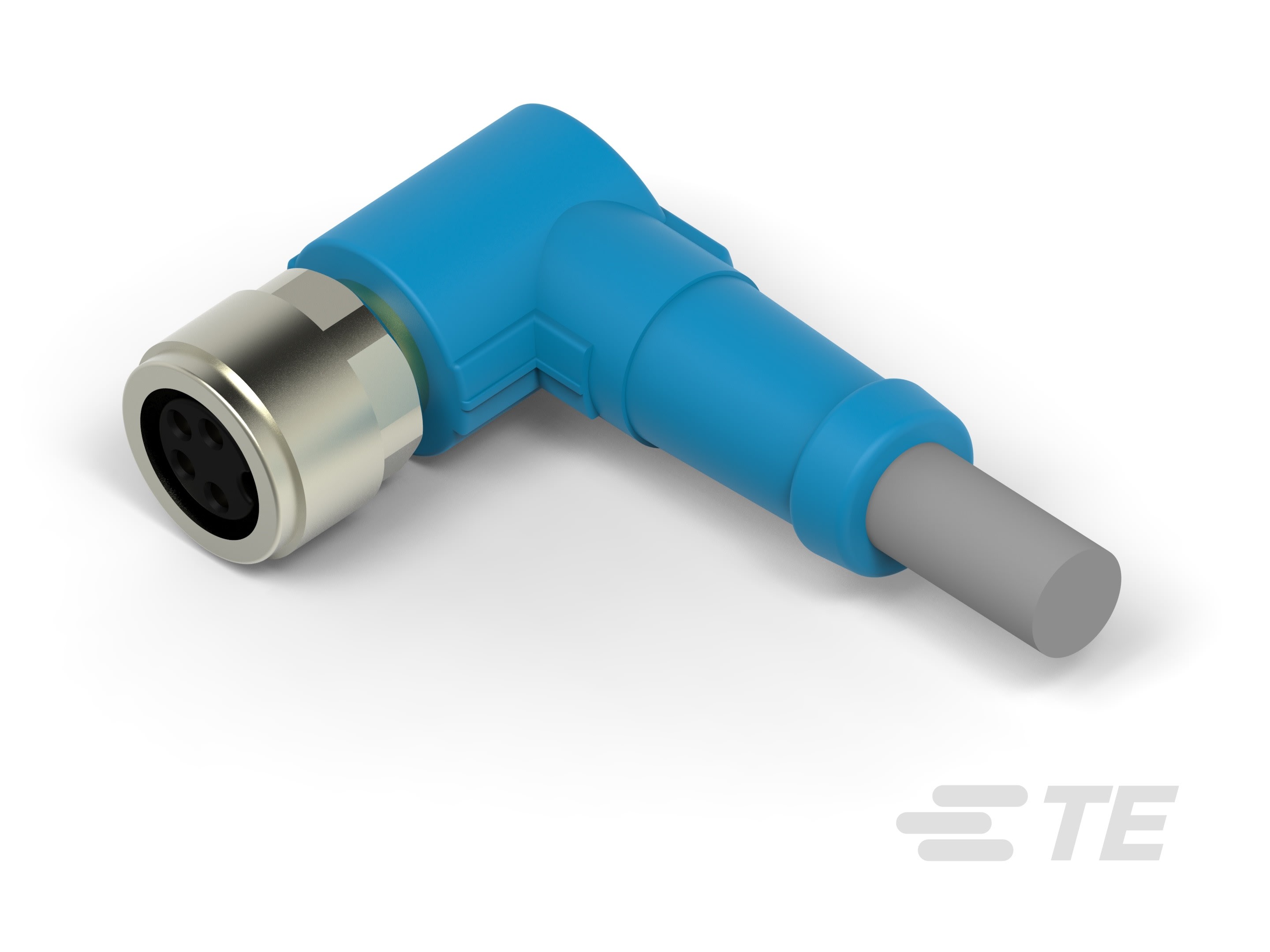 Te Entrelec - Cordons simples, Femelle, M8 Queue de cochon,Gris