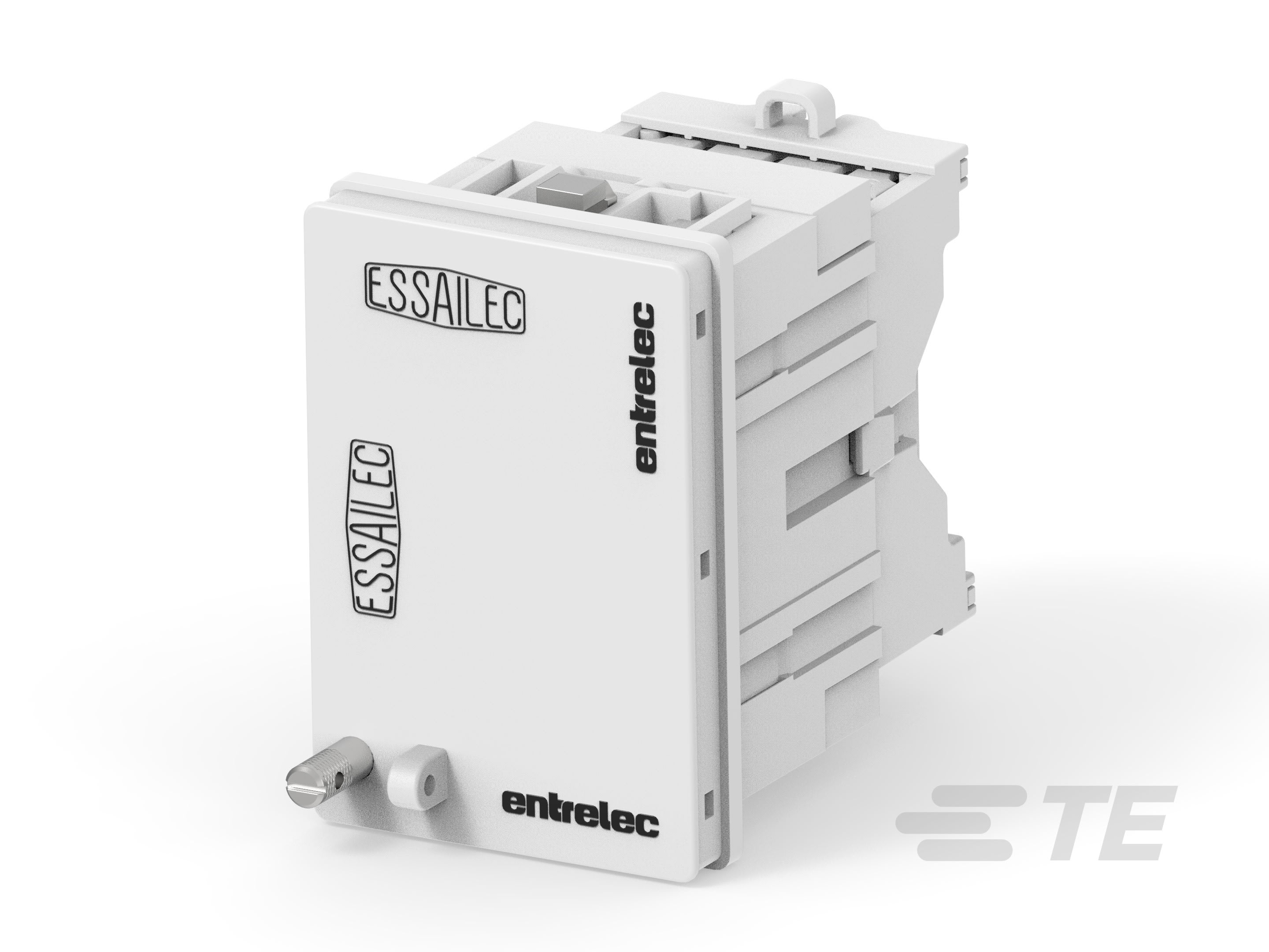 Te Entrelec - Embase Courant avec codage, encastré, vissé arrière + capot arrière IP20