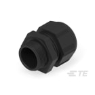 Te Entrelec - Presse-étoupe (sans contre-écrou), filetage métrique, polyamide, noir (Taille D)