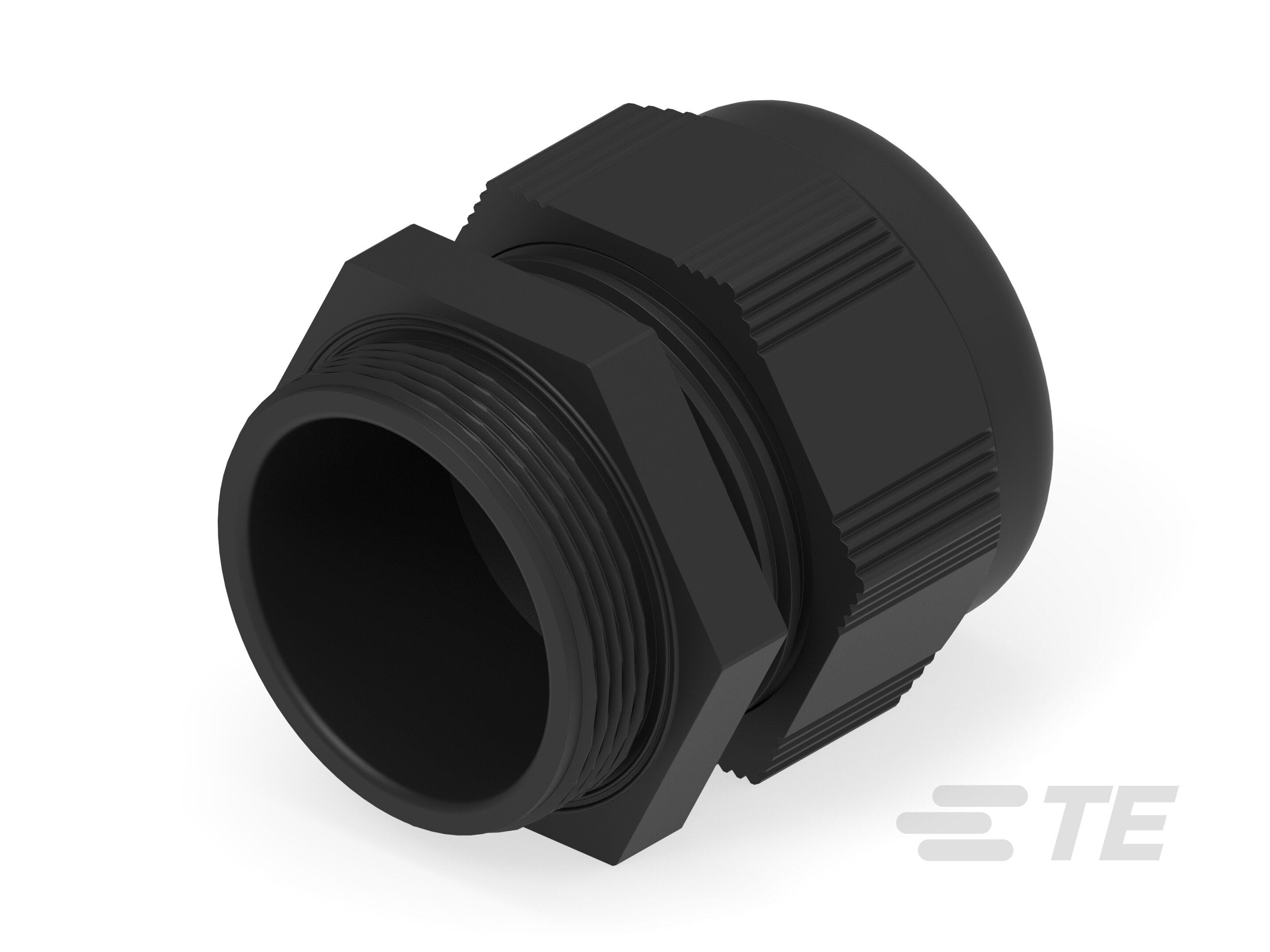 Te Entrelec - Presse-étoupe (sans contre-écrou), filetage métrique, polyamide, noir (Taille A)