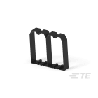 Te Entrelec - Support de filpour goulotte, 120x10mm, Noir