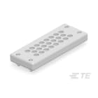 Te Entrelec - Presse-étoupe, plaques de 23 entrées, polyamide, gris c.