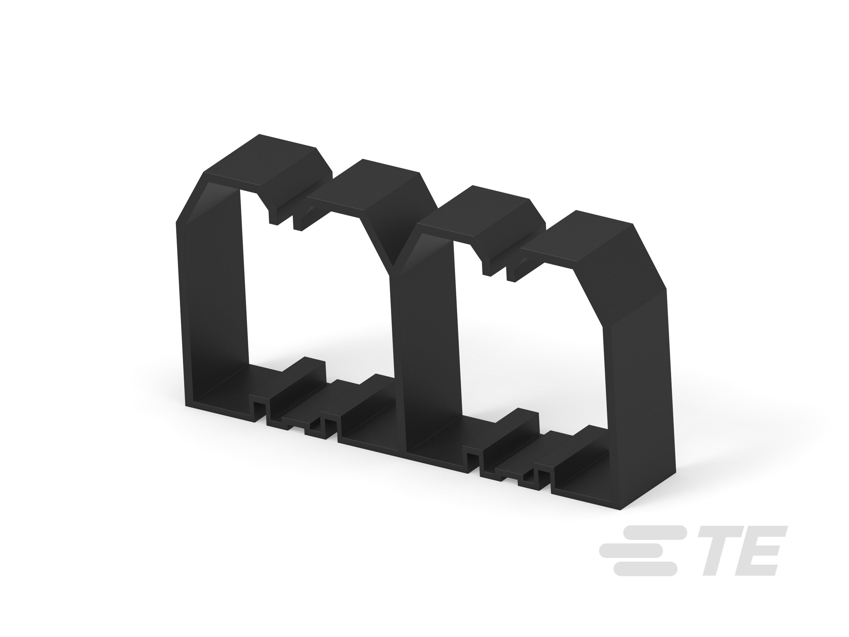 Te Entrelec - Support de fil pour goulotte, 1200x60mm, Noir