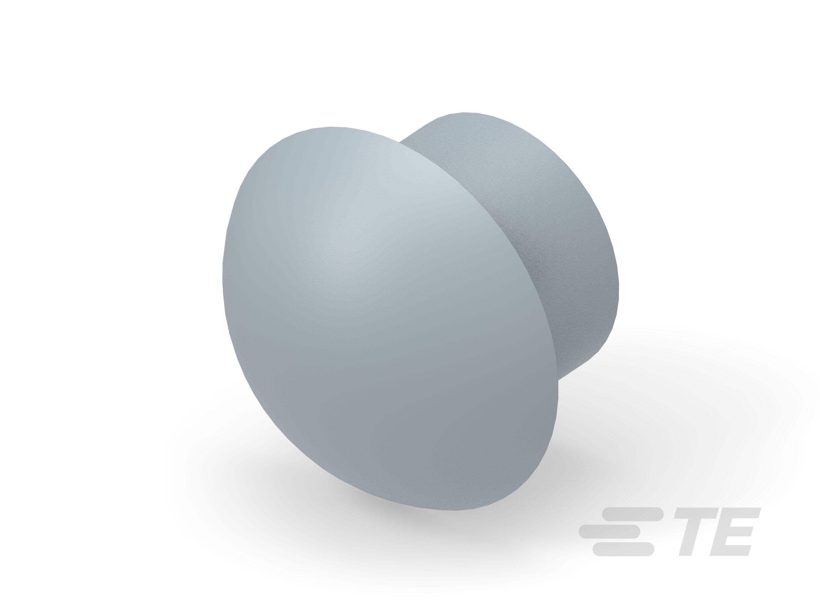 Te Entrelec - Bouchon dôme EP-DOP en polyamide, taille 52, diam. 34,6, Gris