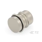 Te Entrelec - Presse-étoupe (sans contre-écrou), filetage métrique, Laiton nickelé (Taille E)