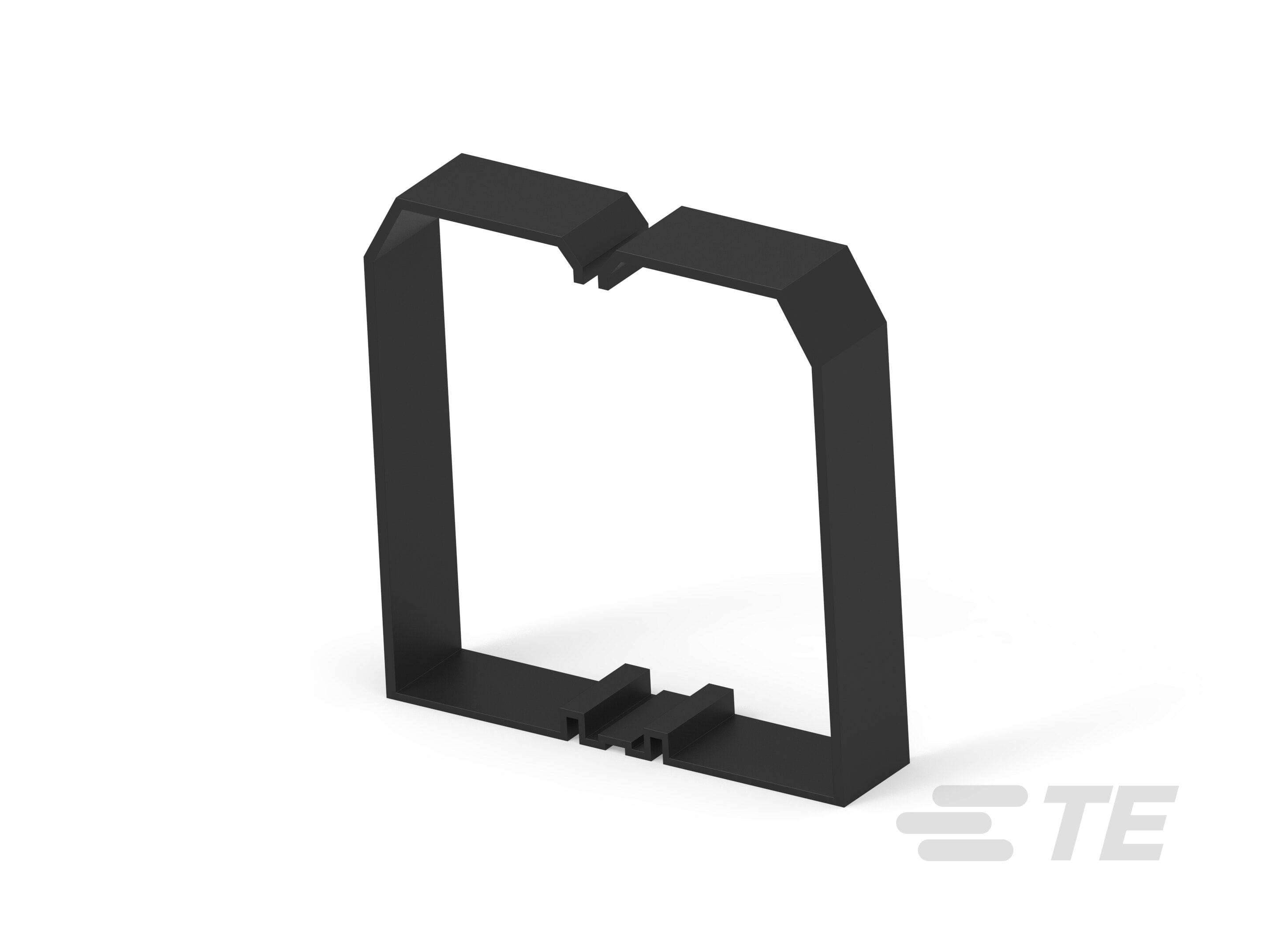 Te Entrelec - Support de fil pour goulotte, 100x10mm, Noir