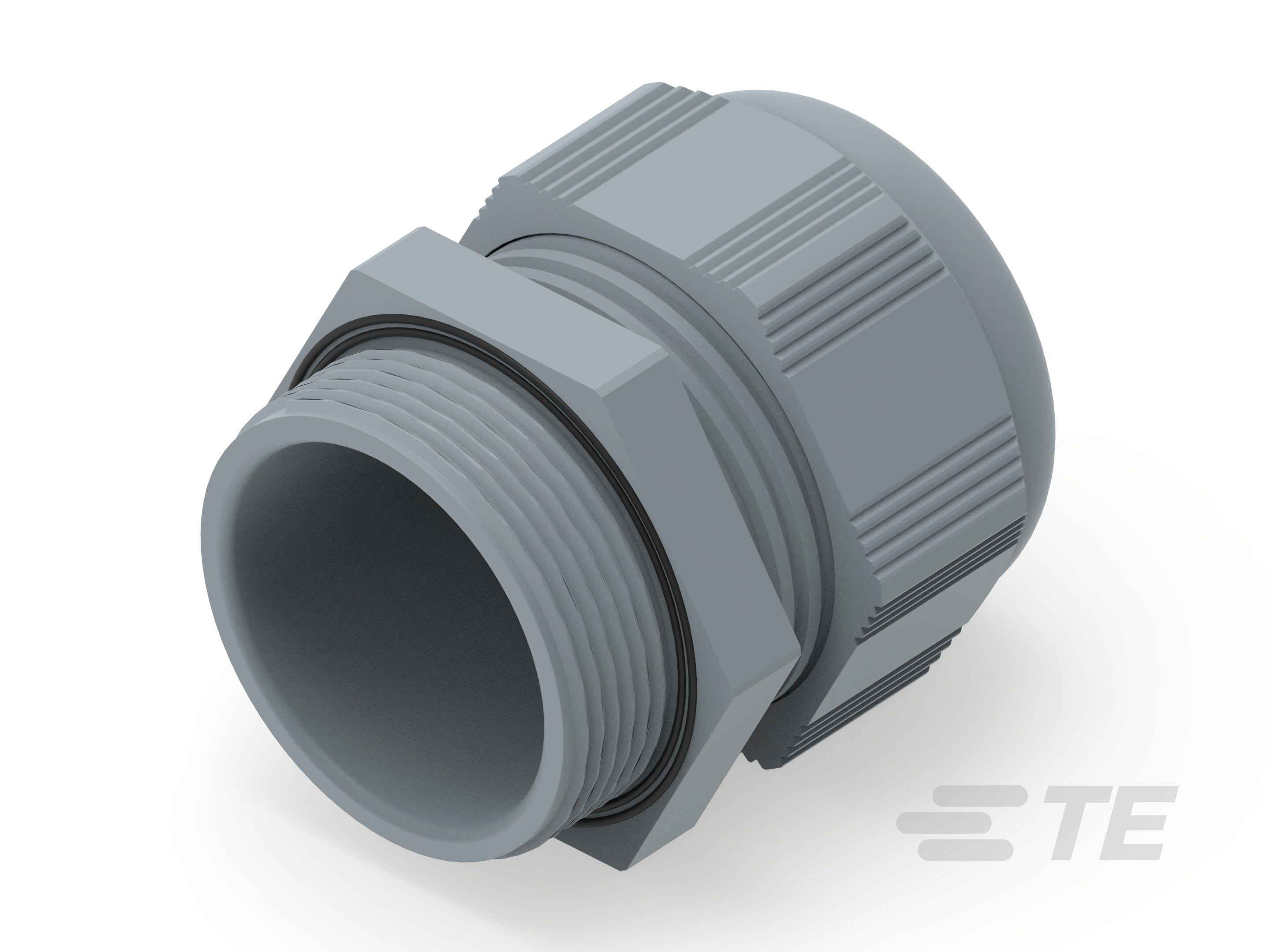 Te Entrelec - Presse-étoupe (sans contre-écrou), filetage PG, polyamide, gris (Taille B)