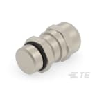 Te Entrelec - Presse-étoupe (sans contre-écrou), filetage métrique, Laiton nickelé (Taille A)