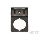 Te Entrelec - Porte-repère adhésif pour boutonnerie Ø 22,5 (noir) en polyamide