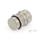 Te Entrelec - Presse-étoupe (sans contre-écrou), filetage métrique, Laiton nickelé (Taille A)