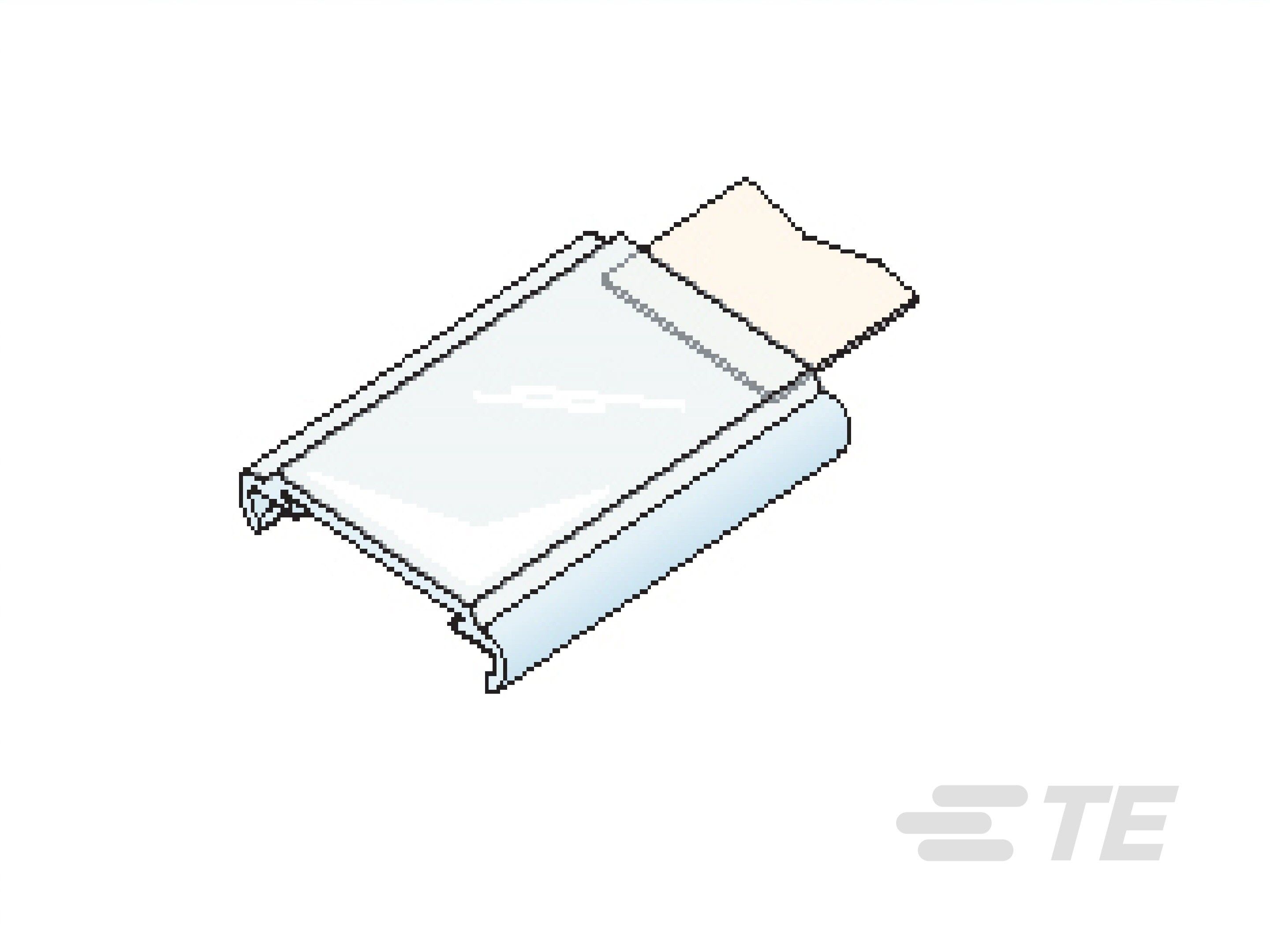 Te Entrelec - Capot pour porte-repère adhésif 15 x 27 mm (transparent) en polycarbonate
