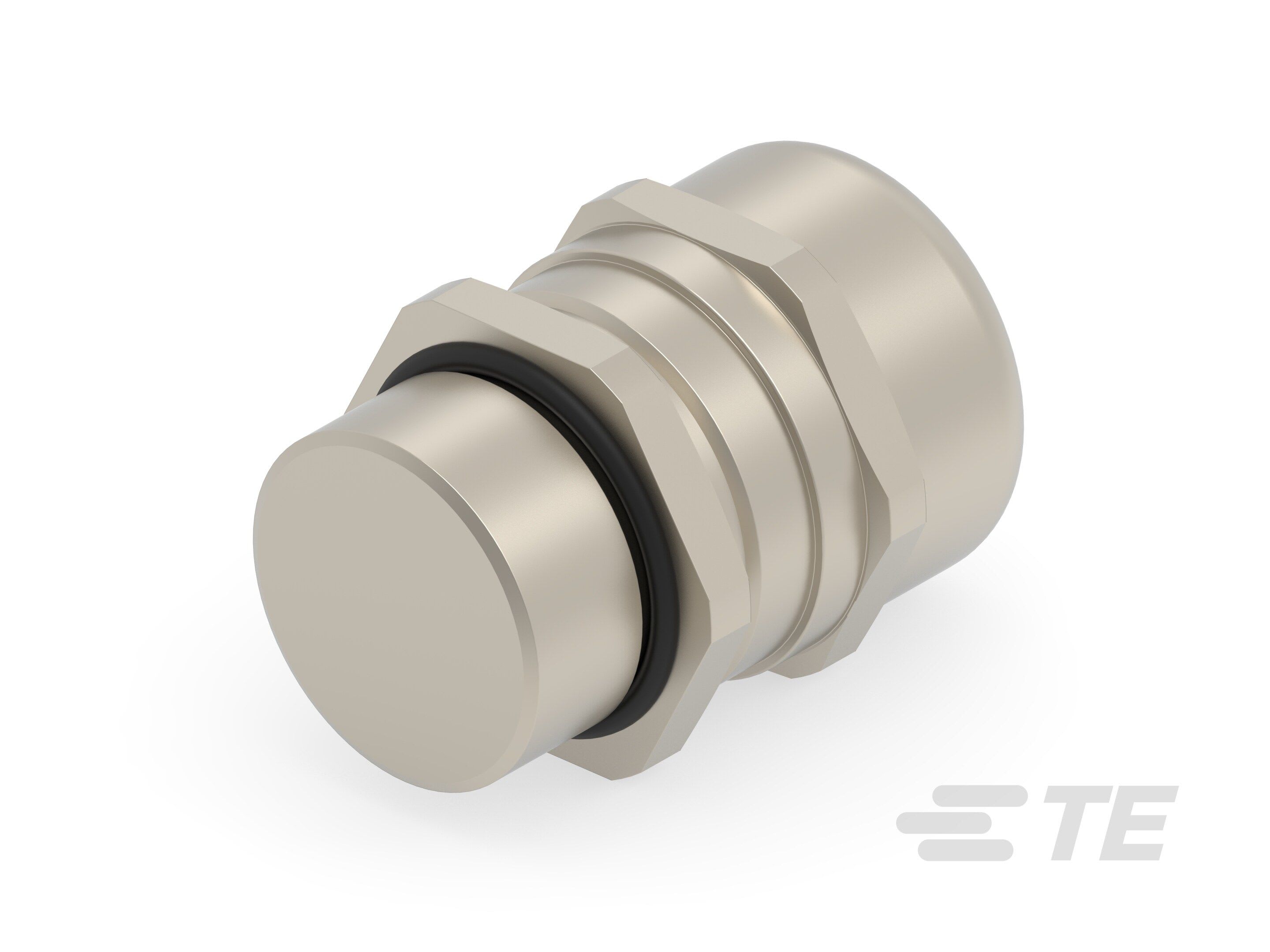 Te Entrelec - Presse-étoupe (sans contre-écrou), filetage métrique, Laiton nickelé (Taille D)