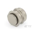 Te Entrelec - Presse-étoupe (sans contre-écrou), filetage métrique, Laiton nickelé (Taille C)